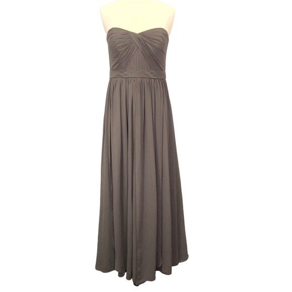 Jenny Yoo Dresses & Skirts - Jenny Yoo Size 2 Bridesmaid Dress Formal Prom Gown Mineral Gray Greenish Organza